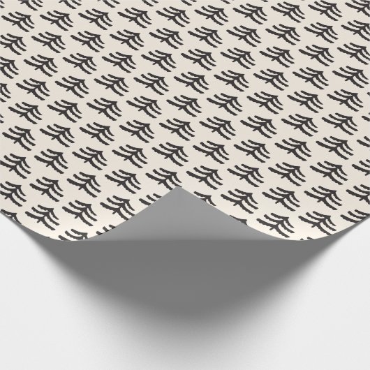 Eenvoudige Evergreen Modern Wrapping Paper Roll Cadeaupapier (Hoek)