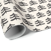 Eenvoudige Evergreen Modern Wrapping Paper Roll Cadeaupapier (Rol Hoek)