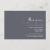 Eenvoudige 'Eving Boho Wedding Reception' Informatiekaartje (Voorkant)