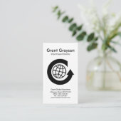 Eenvoudige export van alfabet-G Global Circle Impo Visitekaartje (Staand voorkant)