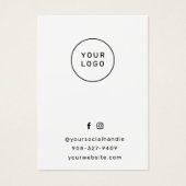 Eenvoudige Eyelash Aftercare Extensions Kaart (Voorkant)