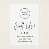 Eenvoudige Eyelash Extensions Lash Aftercare Kaart (Voorkant)