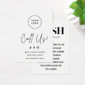 Eenvoudige Eyelash Extensions Lash Aftercare Kaart (Bureau)