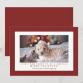 Eenvoudige Falu rode lijst foto  Feestdagenkaart (Voorkant / Achterkant)