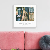 Eenvoudige familie canvas afdruk (Insitu (Woonkamer))