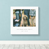 Eenvoudige familie canvas afdruk (Insitu (Houten vloer))