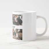 Eenvoudige familie drie foto grote koffiekop (Rechts)