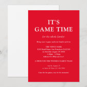 Eenvoudige familie games dag slogan elke kleur kaart (Voorkant / Achterkant)