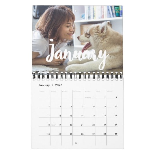 Eenvoudige familie kalender 2026 (Jan 2026)