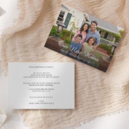 Eenvoudige familiefoto-bewegende aankondiging