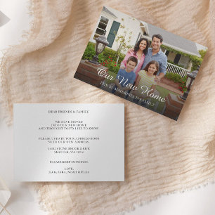 Eenvoudige familiefoto-bewegende aankondiging