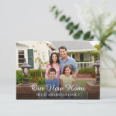 Eenvoudige familiefoto-bewegende aankondiging (Staand voorkant)