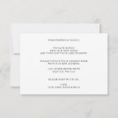 Eenvoudige familiefoto-bewegende aankondiging (Achterkant)