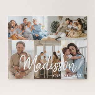 Eenvoudige familiefoto legpuzzel