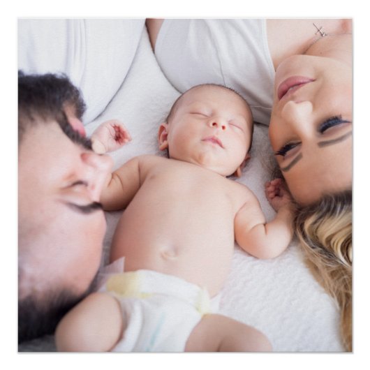 Eenvoudige familiefoto perfect poster (Voorkant)