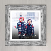 Eenvoudige familiefoto typografie minimalistisch e foto afdruk