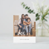 Eenvoudige familiefoto We hebben het nieuwe thuisa Briefkaart (Staand voorkant)