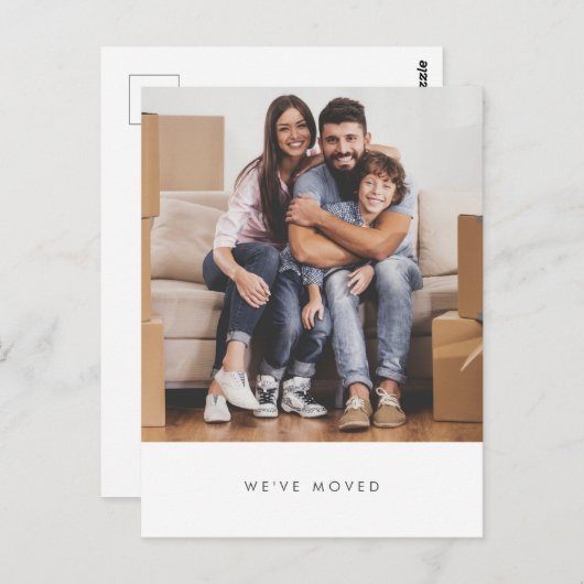 Eenvoudige familiefoto We hebben het nieuwe thuisa Briefkaart (Voorkant / Achterkant)