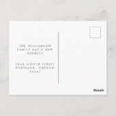 Eenvoudige familiefoto We hebben het nieuwe thuisa Briefkaart (Achterkant)