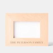 Eenvoudige familienaam gegraveerd houten Lijst (Voorkant)