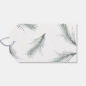 Eenvoudige familienaam kerstfeestdag cadeautjes La Cadeaulabel (Achterkant Horizontaal)