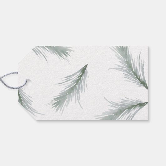 Eenvoudige familienaam kerstfeestdag cadeautjes La Cadeaulabel (Achterkant Horizontaal)