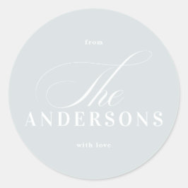 Eenvoudige familienaam kerstfeestdag Sticker