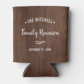 Eenvoudige familiereünie | Rustieke houtlook Blikjeskoeler (Voorkant)