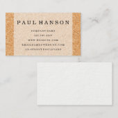 Eenvoudige Faux Cork achtergrond Visitekaartje (Voorkant / Achterkant)
