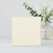 Eenvoudige Faux-Deckle Edge Square Invitation-Sjab (Staand voorkant)