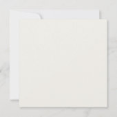 Eenvoudige Faux-Deckle Edge Square Invitation-Sjab (Achterkant)