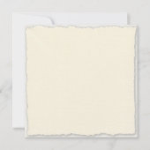 Eenvoudige Faux-Deckle Edge Square Invitation-Sjab (Voorkant)