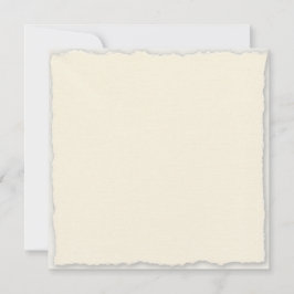 Eenvoudige Faux-Deckle Edge Square Invitation-Sjab
