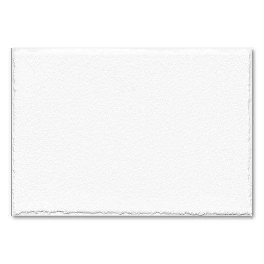 Eenvoudige Faux Deckled Edge Sjabloon tafel Kaart (Voorkant)