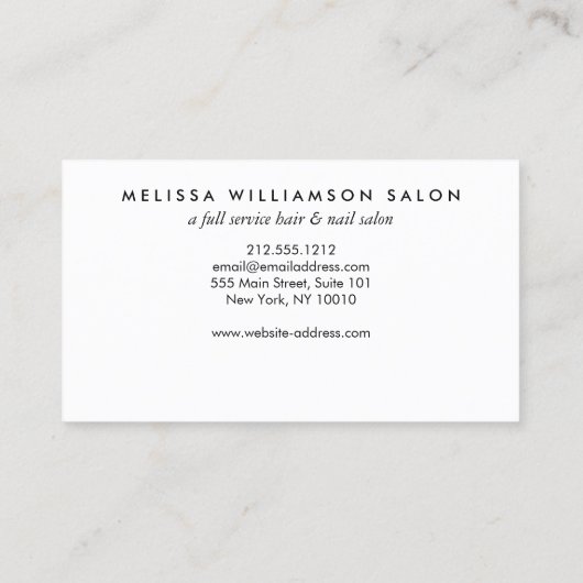 Eenvoudige Faux Gold Customer Loyalty Punch Kaart (Achterkant)