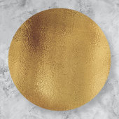 Eenvoudige Faux Gold Foil. Ronde Sticker