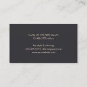 Eenvoudige Faux Gold Scissers haarlijst Visitekaartje (Achterkant)