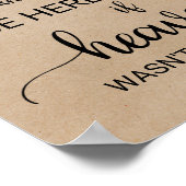 Eenvoudige faux Kraft als de hemel niet zo ver weg Poster (Hoek)