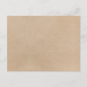 Eenvoudige Faux Kraft Calligraphy Date Night Idea  Briefkaart (Achterkant)