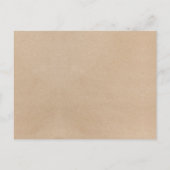 Eenvoudige Faux Kraft Calligraphy Time Capsule Kaa Advieskaart (Achterkant)