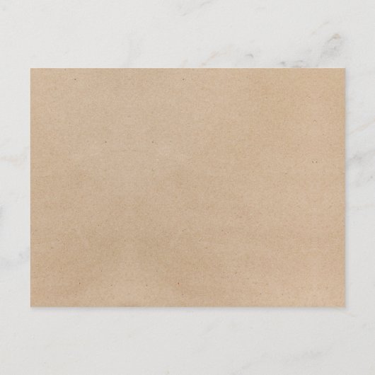 Eenvoudige Faux Kraft Calligraphy Time Capsule Kaa Advieskaart (Achterkant)