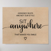 Eenvoudige Faux Kraft-kalligrafie, overal te vinde Poster (Voorkant)