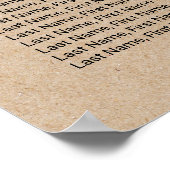 Eenvoudige Faux Kraft-kalligrafiesets Poster (Hoek)