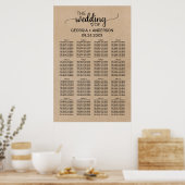 Eenvoudige Faux Kraft-kalligrafiesets Poster (Keuken)