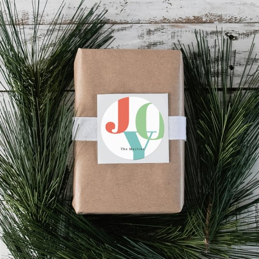 Eenvoudige feestdag in de kleuren van de feestdag ronde sticker