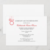 Eenvoudige feestdag in het bedrijf kaart (Voorkant / Achterkant)