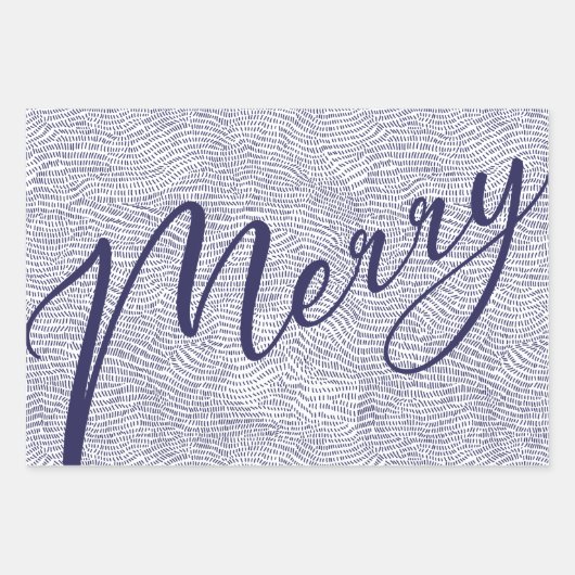 Eenvoudige feestdag voor blauwe feestdagen inpakpapier vel (Voorkant 2)