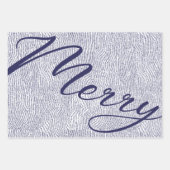 Eenvoudige feestdag voor blauwe feestdagen inpakpapier vel (Voorkant)