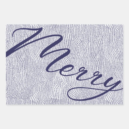 Eenvoudige feestdag voor blauwe feestdagen inpakpapier vel (Voorkant)