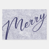 Eenvoudige feestdag voor blauwe feestdagen inpakpapier vel (Voorkant 3)